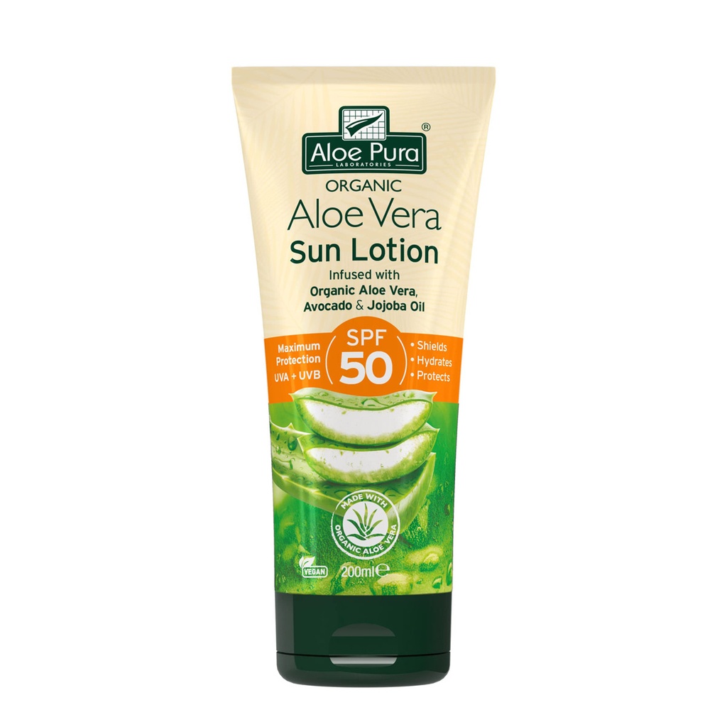 ALOE PURA ORGANIC ALOE VERA SUN LOTION SPF50 200ML