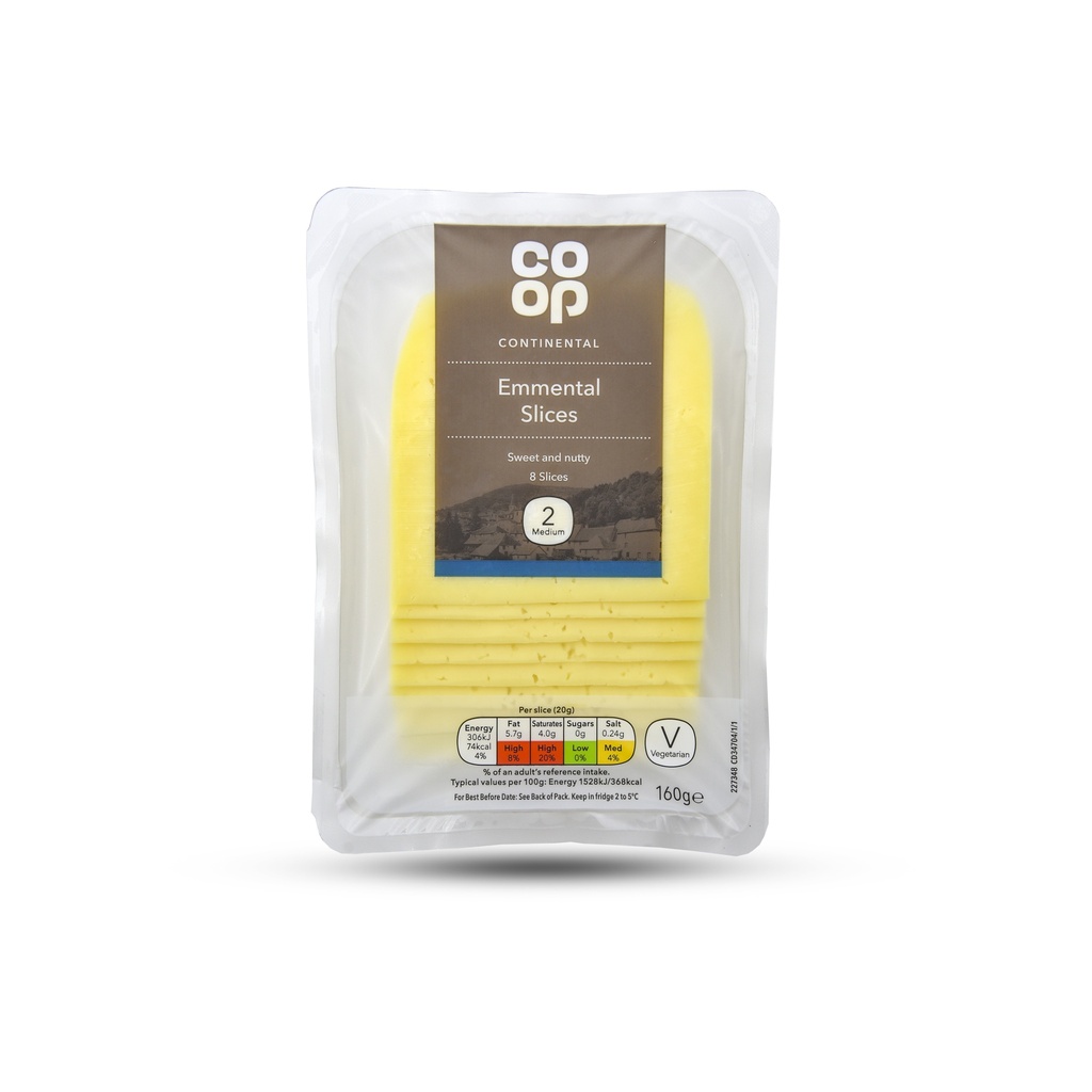 CO-OP EMMENTAL SLICES 160G