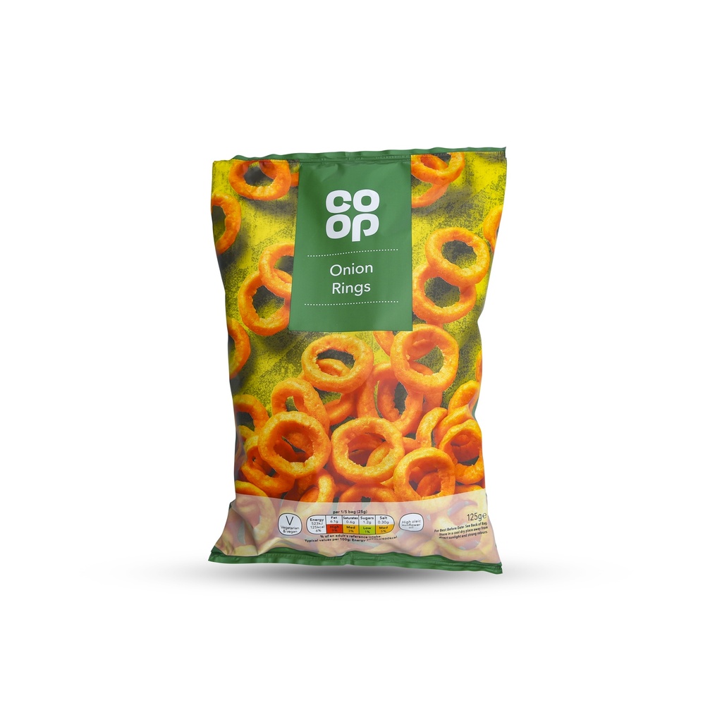 CO-OP ONION RINGS 125G