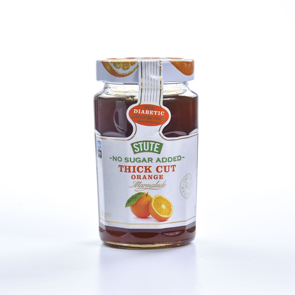 STUTE DIABETIC JAM THICK CUT ORANGE MARMALADE 430G