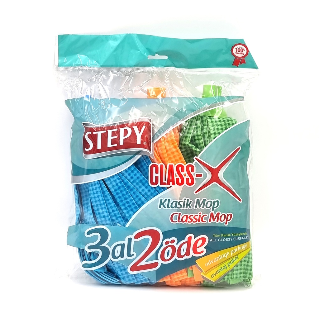 STEPY CLASSIC MOP SPARE 3'S REFILL PACK