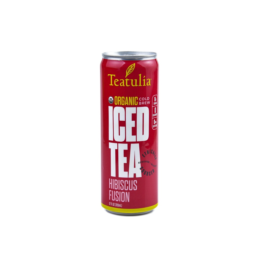 TEATULIA ORGANIC HIBISCUS FUSION ICED TEA  355ML