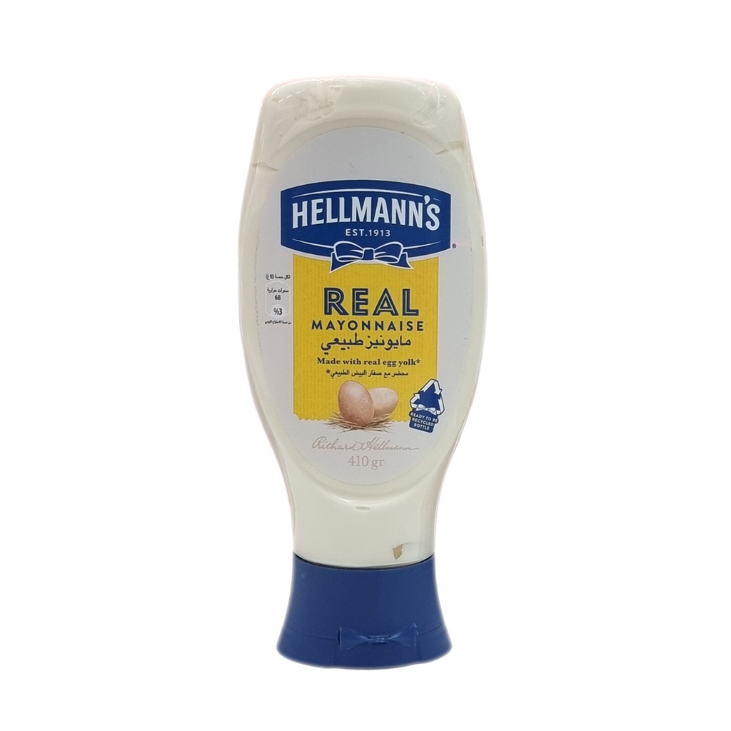 HELLMANN'S SQUEEZY REAL MAYONNAISE 410G