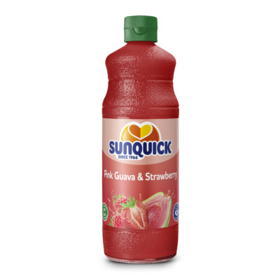 SUNQUICK JUICE 840ML PINK GUAVA & STRAWBERRY CONCENTRATE