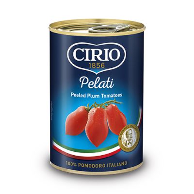 CIRIO PEELED PLUM TOMATOES 400G