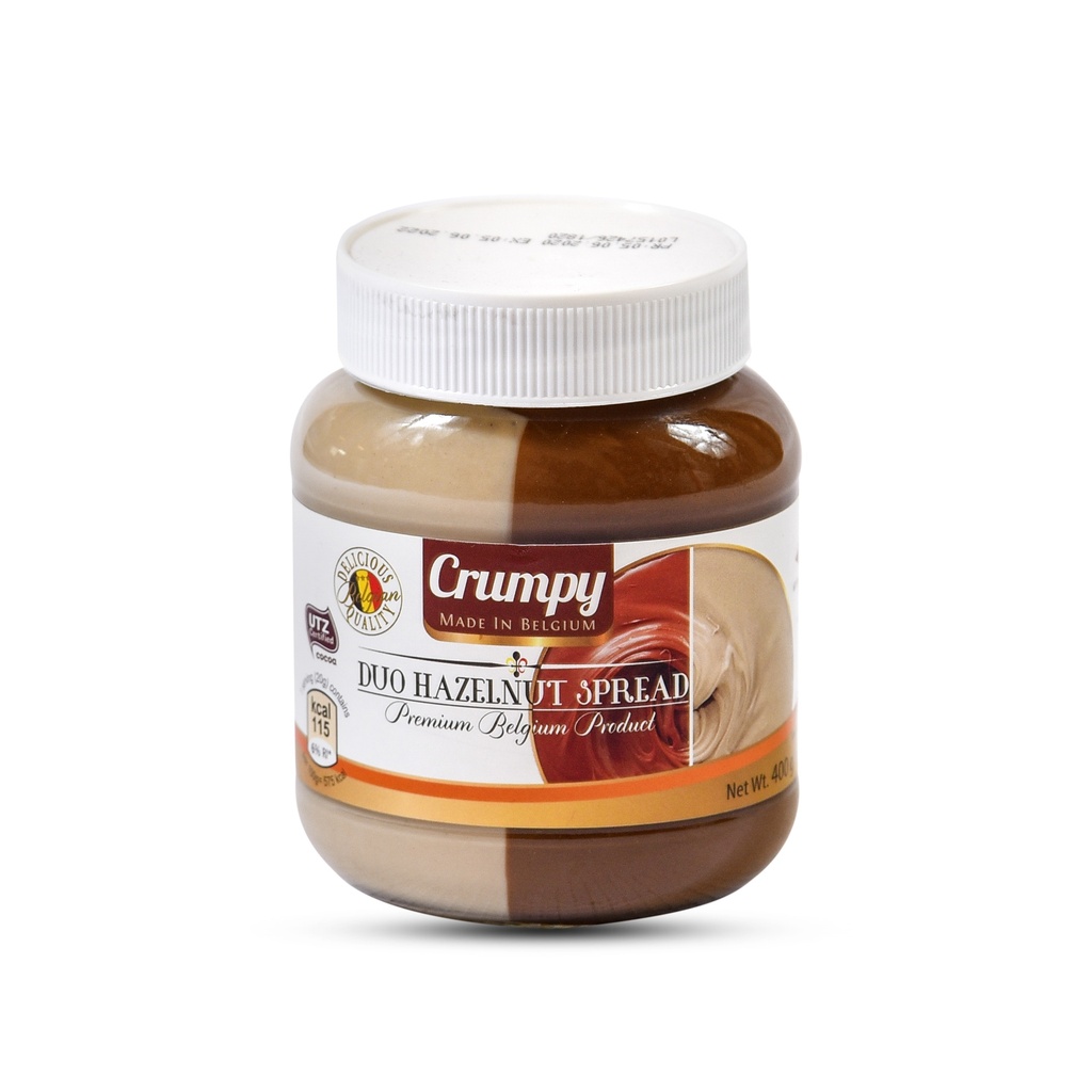 CRUMPY DUO HAZELNUT SPREAD 400G