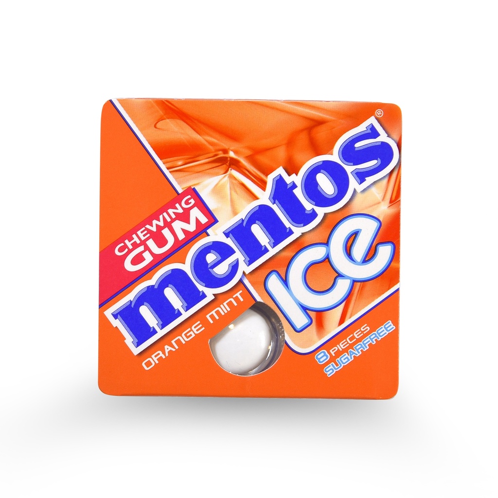 MENTOS ICE ORANGE MINT GUM 8PCS