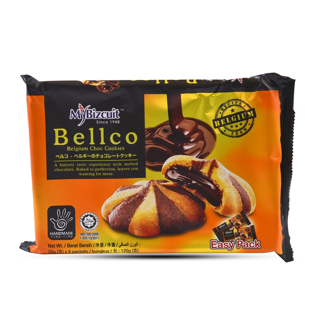 MYBIZCUIT BELLCO BELGIUM CHOC COOKIES 120