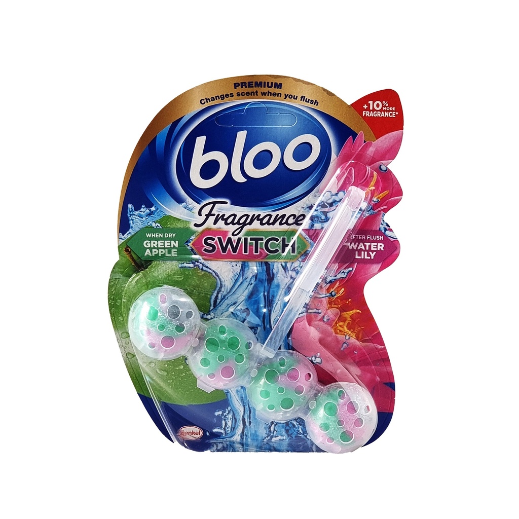 BLOO FRAGRANCE SWITCH APPLE & LILLY TOILET RIM BLOCK 50G