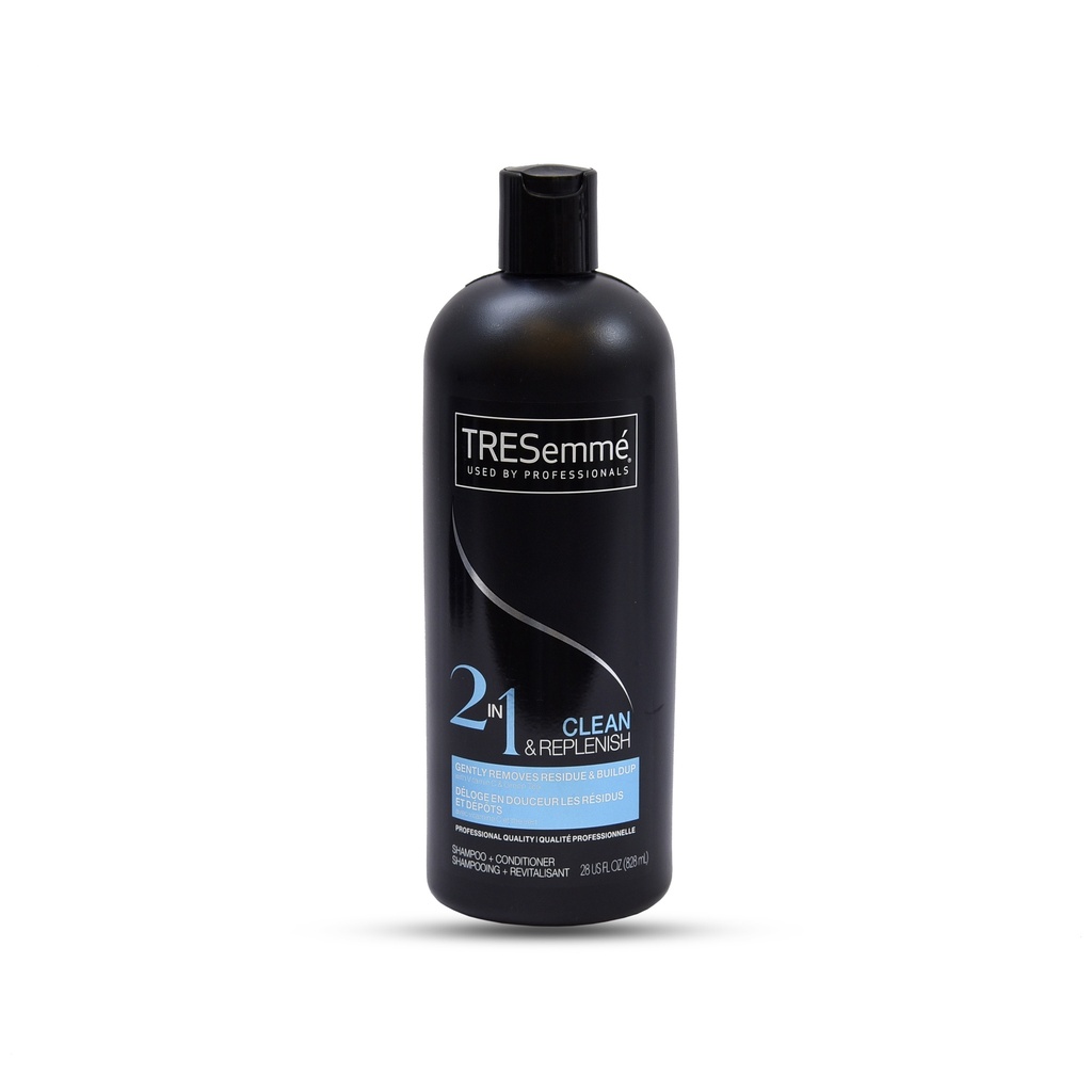 TRESEMME' 2 IN 1 CLEAN & REPLENISH SHAMPOO + CONDITIONER 828ML