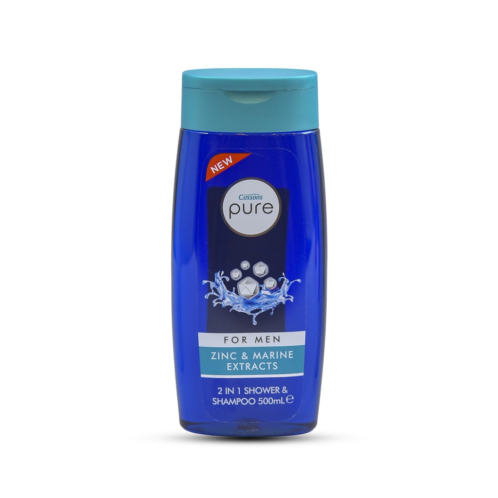 CUSSONS PURE FOR MEN ZINC & MARINE EXTRACTS 500ML