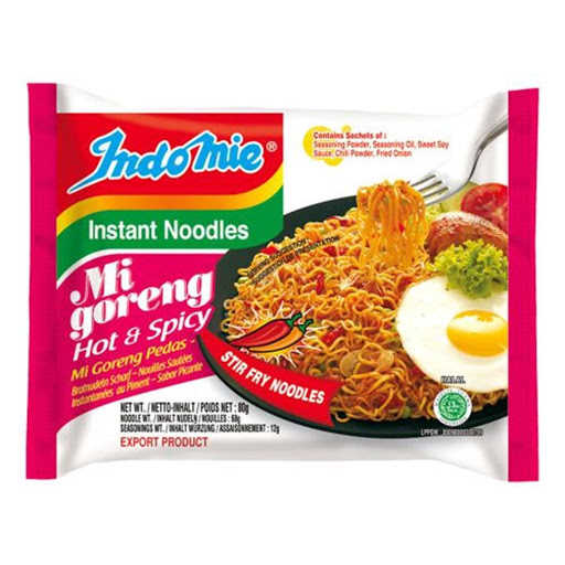 INDOMIE NOODLES MIGORENG HOT & SPICY 80G