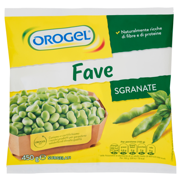 OROGEL BROAD BEANS 450G