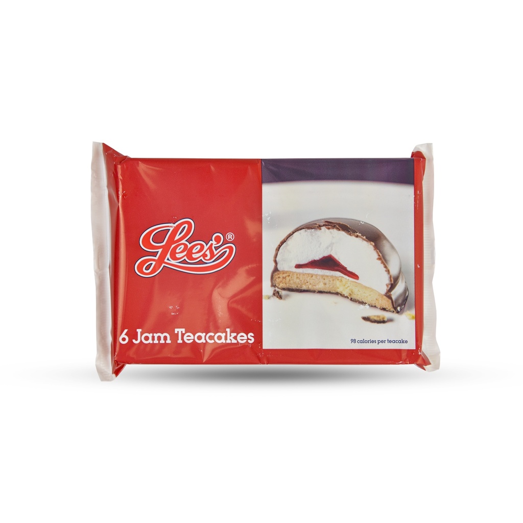 LEES JAM TEACAKES 6PK