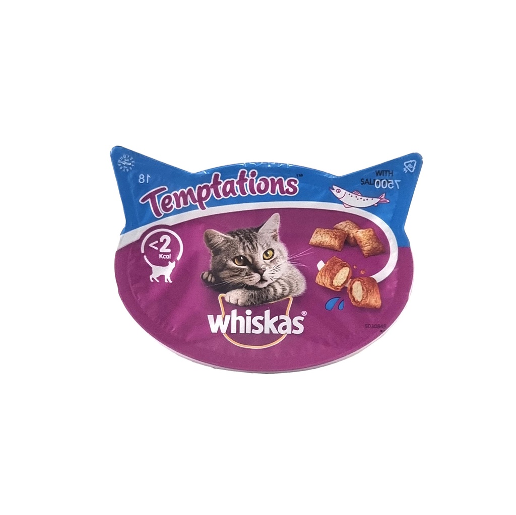 WHISKAS TEMPTATIONS SALMON 60G