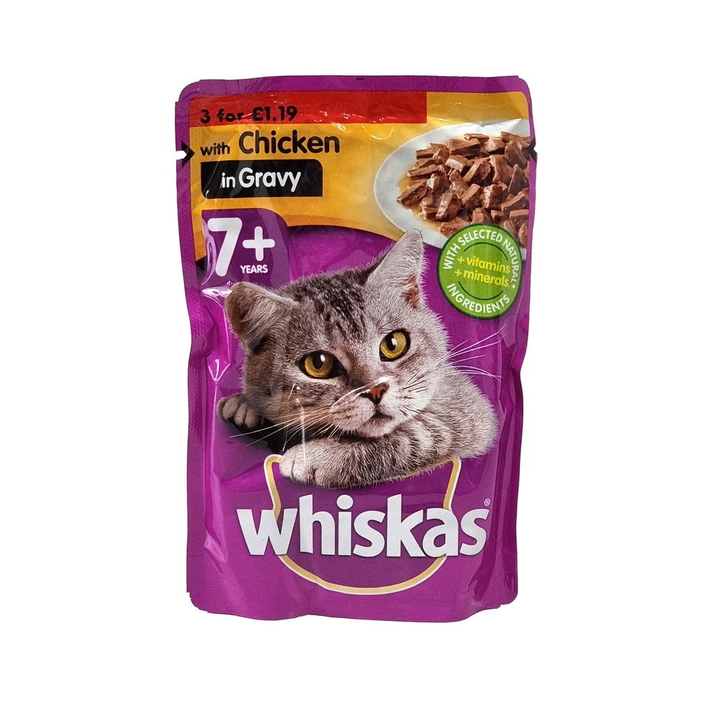 WHISKAS 7+ YEARS PURE DELIGHT POULTRY SELECTION 85G