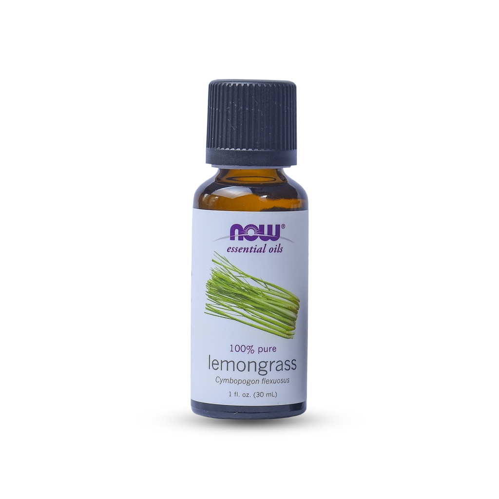 NOW ESSENTIAL OILS 100% PURE LEMONGRASS 1 OZ