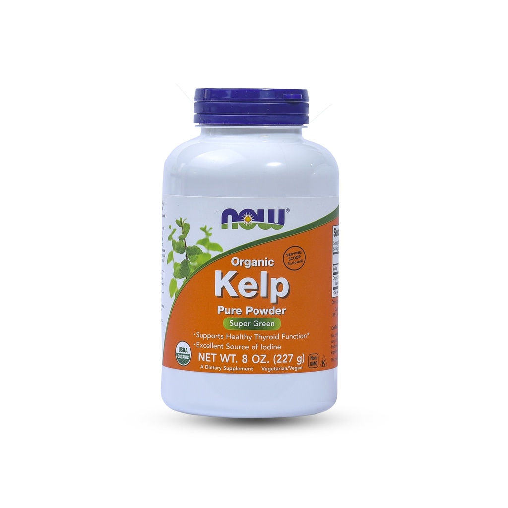 NOW SUPER GREEN ORGANIC KELP PURE POWDER 227G