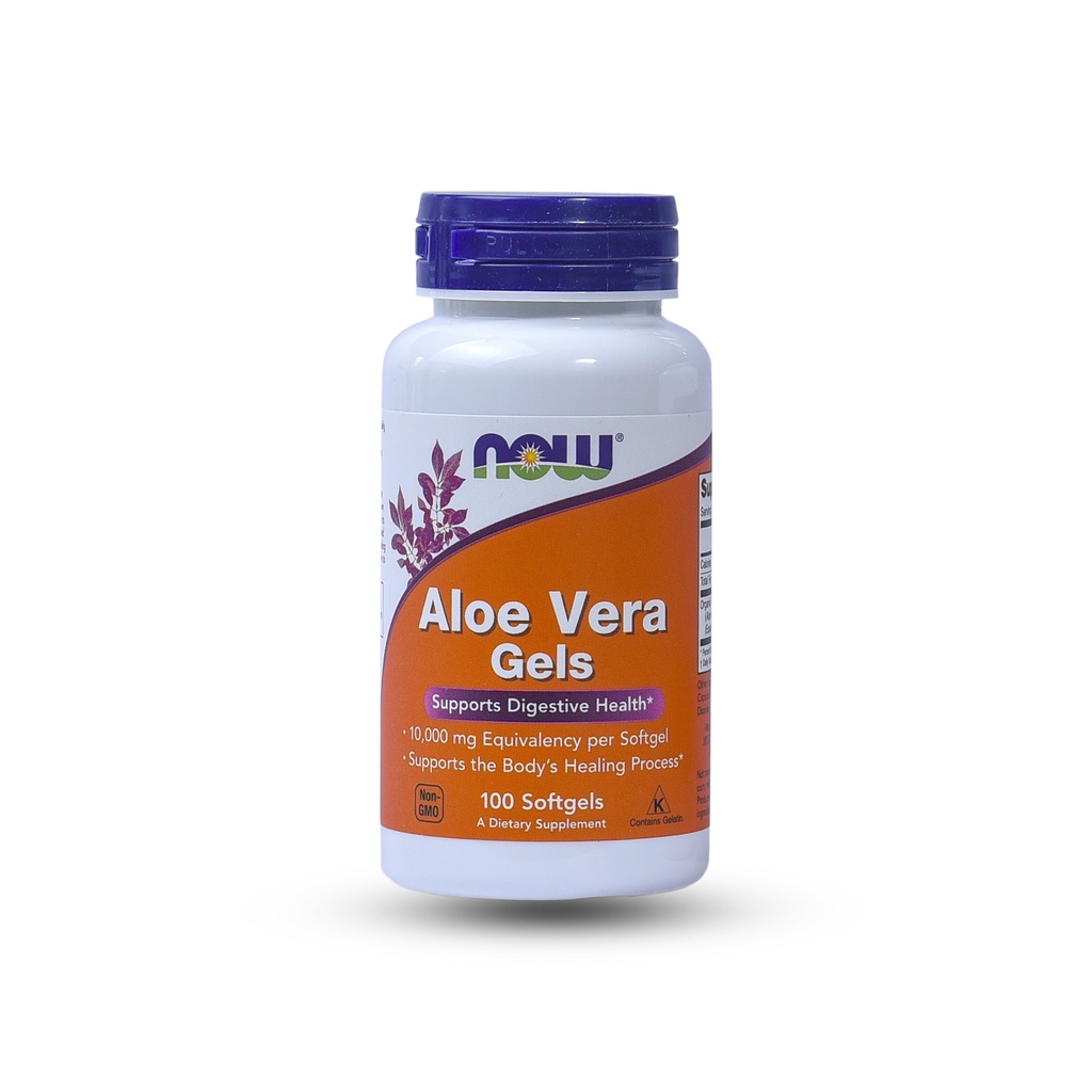 NOW DIGESTIVE HEALTH ALOE VERA GELS 100 SOFTGELS