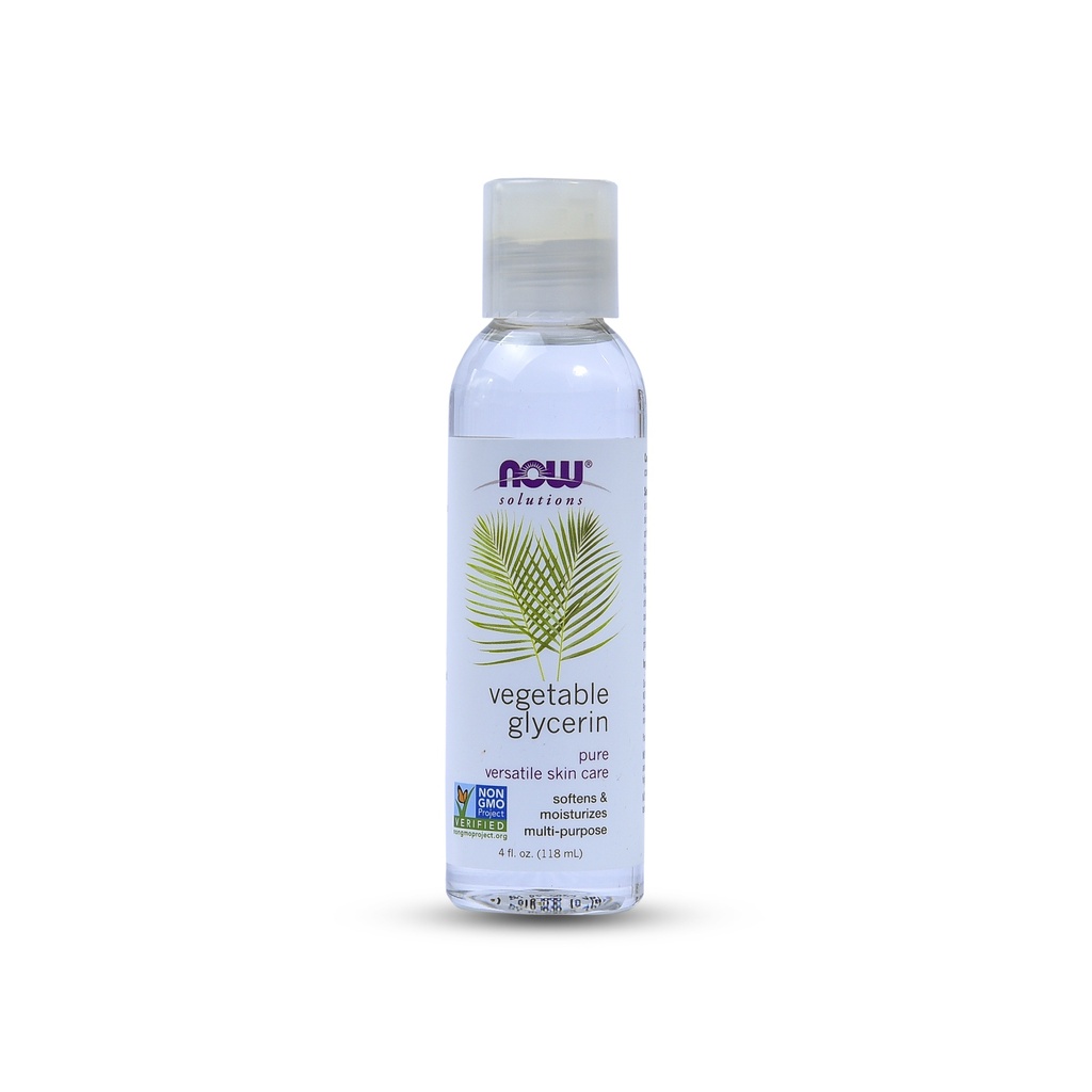 NOW SOLUTIONS PURE VERSATILE SKIN CARE VEGETABLE GLYCERINE 4 OZ