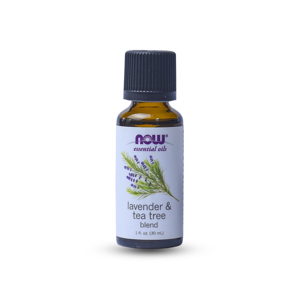 NOW ESSENTIAL OILS LAVENDER & TEA TREE BLEND 1 OZ