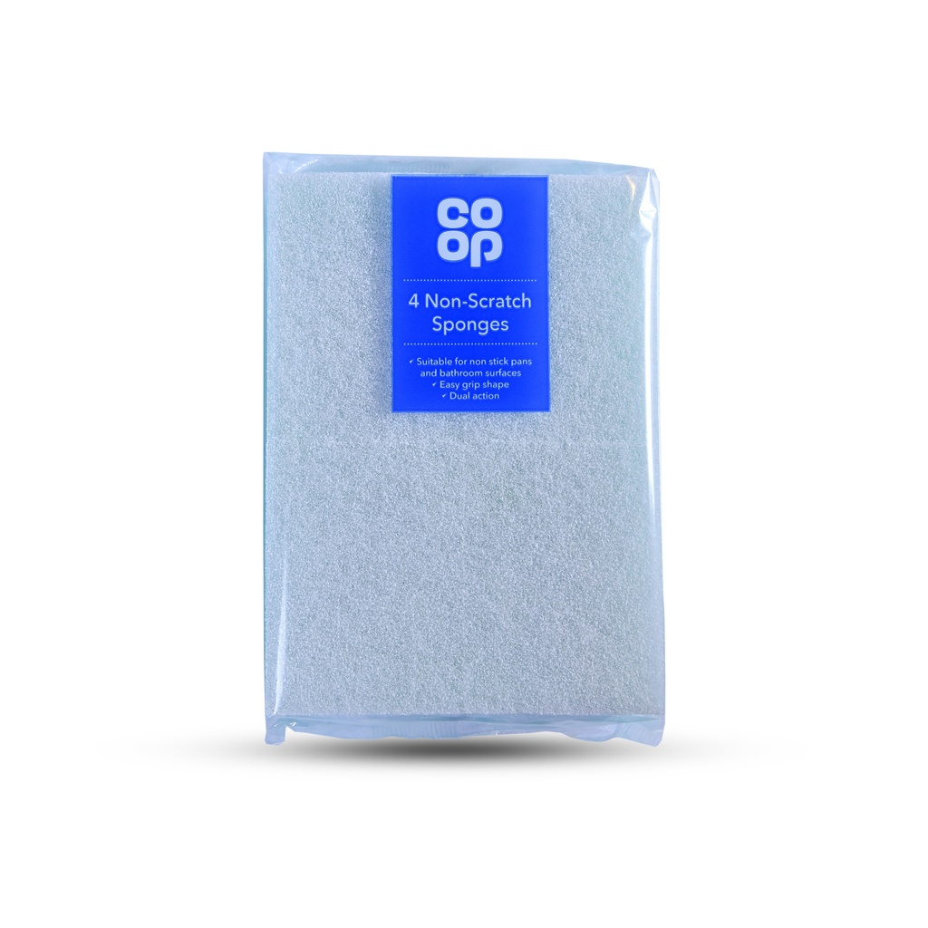 CO-OP 4 NON-SCRATCH SPONGES