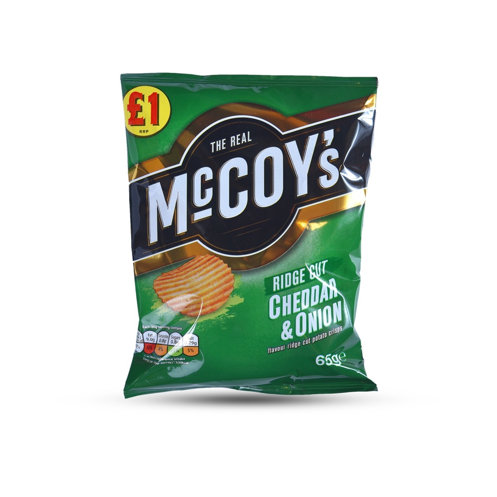 MCCOY'S CHEDDAR & ONION 65G