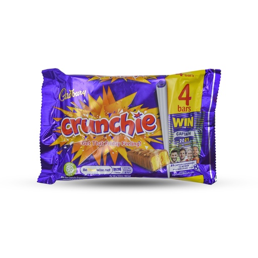 CADBURY CRUNCHIE 4 BAR 100G