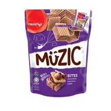 MUNCHY'S MUZIC HAZELNUT WAFER CUBE 90G