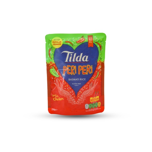 TILDA STEAMED PERI PERI BASMATI RICE 250G