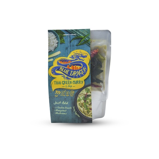 BLUE DRAGON THAI GREEN CURRY 3 STEP KIT 253G