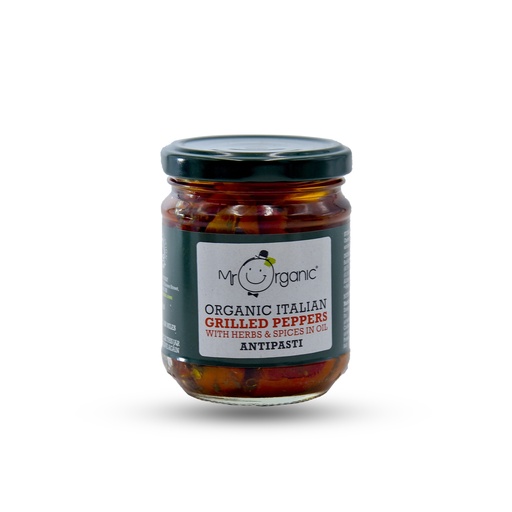 MR ORGANIC GRILLED PEPPERS ANTIPASTI 190G