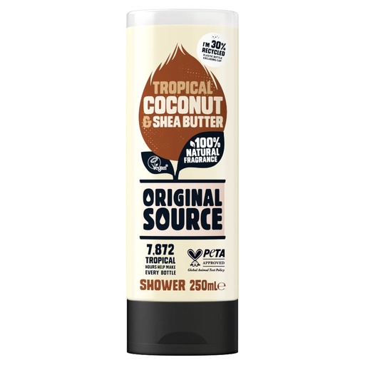 ORIGINAL SOURCE SHOWER GEL COCONUT & SHEA BUTTER 250ML