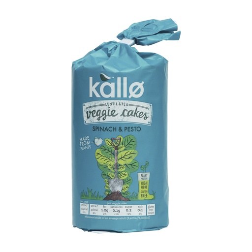 KALLO SPINACH & PESTO VEGGIE CAKES 122G