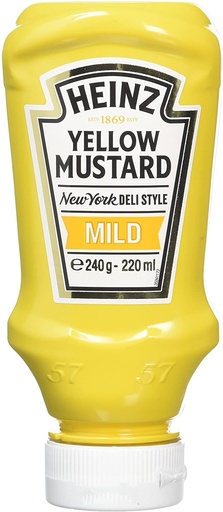 HEINZ YELLOW MUSTARD MILD 240G