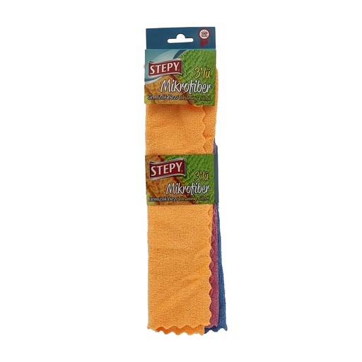 STEPY MICROFIBER CLEANING CLOTH 3'S PACK