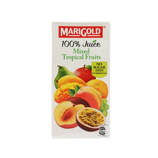 MARIGOLD UHT 100% JUICE MIXED TROPICAL FRUITS NAS 1L