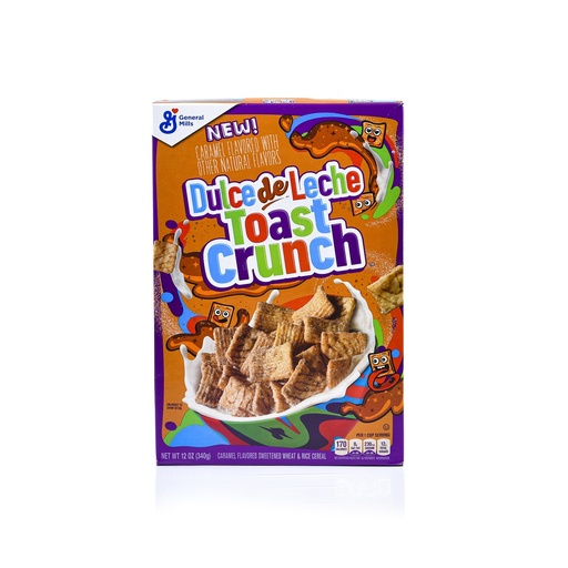 GENERAL MILLS DULCE DE LECHE TOAST CRUNCH CEREAL 340G