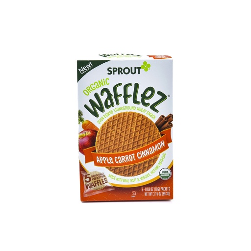 SPROUT ORGANIC WAFFLEZ APPLE CARROT CINNAMON 89.3G