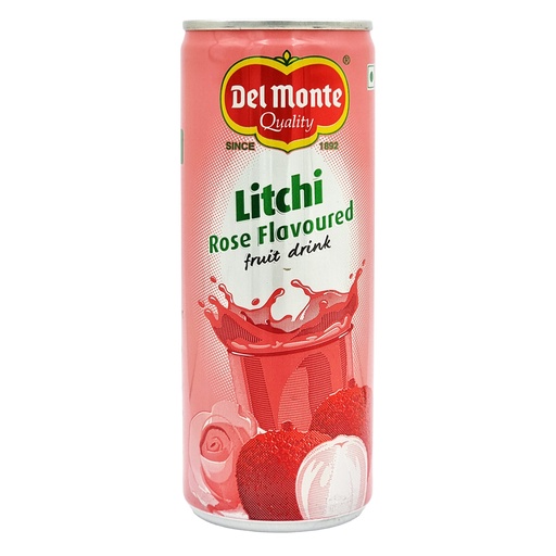 DEL MONTE FRUIT DRINK LITCHI ROSE FLAVOUR 240ML