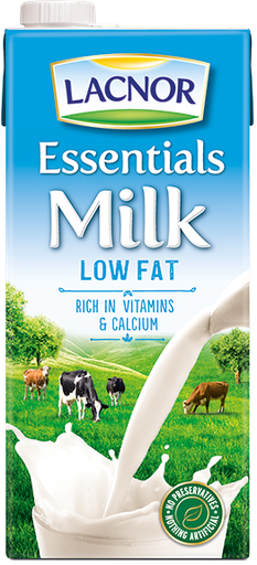 LACNOR ESSENTIALS LOW FAT MILK 1LTR