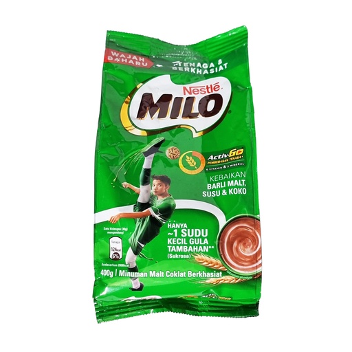 MILO POWDER REFILL PACK 400G