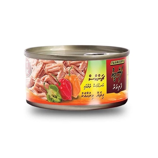 FASMEERU TUNA CHUNKS IN OIL WITH HOT CHILLI 180G