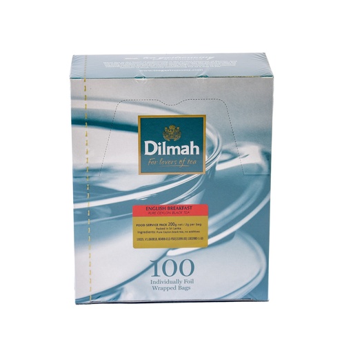 DILMAH FOOD SERVICE TEA BAGS 100 X 2G ENGLISH BREAKFAST