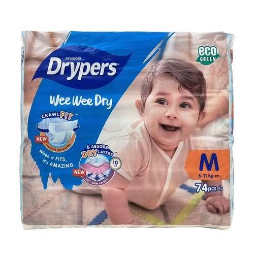 DRYPERS M MEGA 74'S