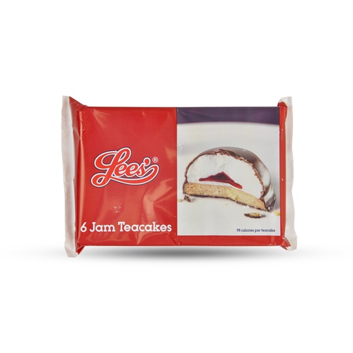 LEES JAM TEACAKES 6PK