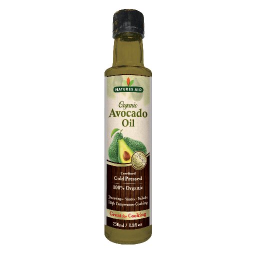 NATURES AID ORGANIC AVOCADO OIL 250ML