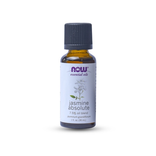 NOW ESSENTIAL OILS JASMINE ABSOLUTE 7.5% OIL BLEND 1 OZ