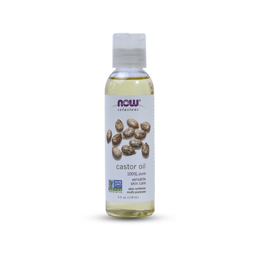 NOW SOLUTIONS 100% PURE VERSATILE SKIN CARE CASTOR OIL 4 OZ