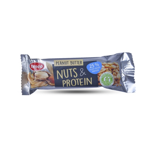 EMCO PEANUT BUTTER NUTS & PROTEIN BAR 40G